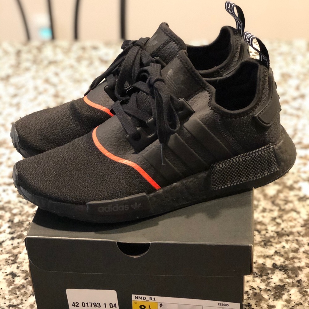 adidas Black and Red Sneakers